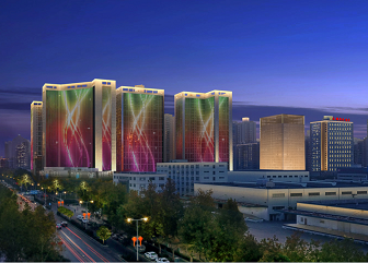 西安經開藍海風、賽格商圈夜景規劃設計